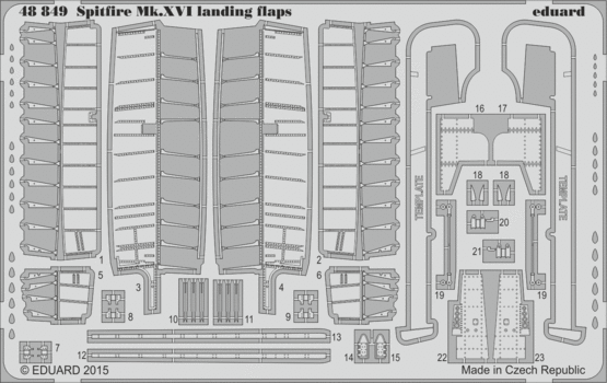 Eduard 48849 Spitfire Mk.XVI landing flaps 1/48