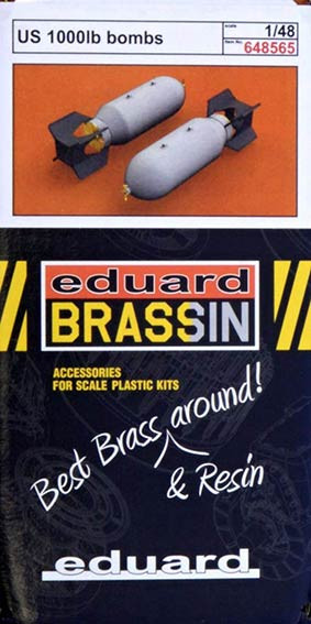 Eduard 648565 BRASSIN 1/48 US 1000lb bombs