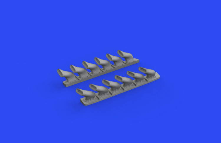 Eduard 648669 BRASSIN Spitfire Mk.V six-stacks exh.fishtail 1/48