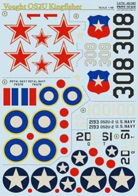 Print Scale 48-080 OS2U Kingfisher Wet decal 1/48