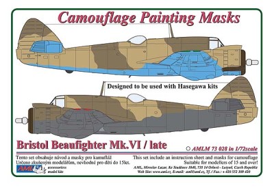 AML AMLM73028 Маска камуфляж B.Beaufighter Mk.VI (HAS) 1/72