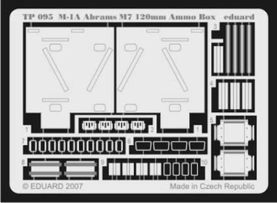Eduard TP095 M-1A M7 120mm Ammo. Box