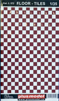 Plus model 572 Floor - tiles (red&amp;white) 1/35