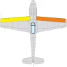 Eduard CX676 Mask Bf 109G wings leading edge wavy lines 1/72