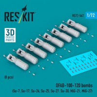 Reskit 72567 OFAB-100-120 bombs (8 pcs.) 1/72