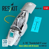 Reskit U48538 A-10C Thunderbolt II cockpit (Basic ed.)(GWH) 1/48
