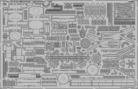 Eduard 53156 USS Texas pt. 3 superstructure 1/350