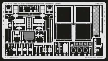 Eduard 35877 BR 52 w/Steifrahmentender interior TRU