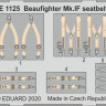 Eduard FE1125 1/48 Beaufighter Mk.IF seatbelts STEEL (REV)