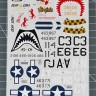 Foxbot Decals FBOT48060A North-American P-51 Mustang Nose art, Part 1 STENCILS NOT INCLUDED 1/48
