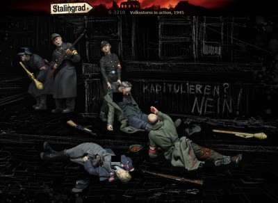 Stalingrad 3210 Volkssturm in action, Big set 1/35