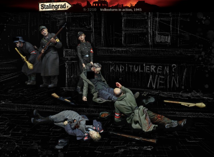 Stalingrad 3210 Volkssturm in action, Big set 1/35