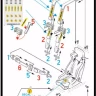 HGW 124521 Seatbelts Sabelt 6 point RED (laser) 1/24