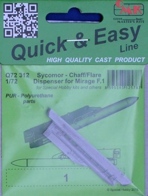 CMK Q72312 Sycomor Chaff/Flare Dispenser for Mirage F.1 1/72