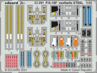Eduard 33291 F/A-18F seatbelts STEEL (REV) 1/32