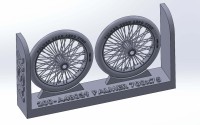 Art Scale 200-A48039 Palmer 700 x 85 spoked wheels, UK WWI, for Sopwith Camel, Sopwith Pup, Sopwitch Snipe 1/48