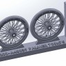 Art Scale 200-A48039 Palmer 700 x 85 spoked wheels, UK WWI, for Sopwith Camel, Sopwith Pup, Sopwitch Snipe 1/48