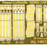 Микродизайн 048232 Привязные ремни Luftwaffe (истребительная авиация) 1/48