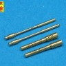 Aber A32006 Set of 2 German barrels for 13mm aircraft machine guns MG.131 (middle type) It was installed in the Messerschmitt Bf-109, Me 410 Hornisse, Fw-190, Ju 88, Junkers Ju 388, He 177 Greif bomber variants, and many other aircraft. 1/32