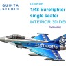 Quinta Studio QD48306 Eurofighter одноместный (Revell) 3D Декаль интерьера кабины 1/48