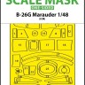 Art Scale 200-M48304 Martin B-26G Marauder canopy frame paint mask (outside only) 1/48