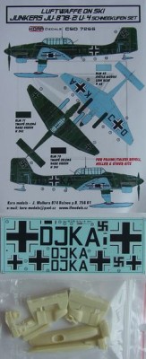 Kora Model CSD7266 Ju-87B-2/U-4 Ski - Conversion set &amp; decal 1/72