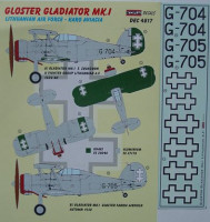Kora Model DEC4817 Gl.Gladiator Mk.I (Lithuanian AF) декали 1/48