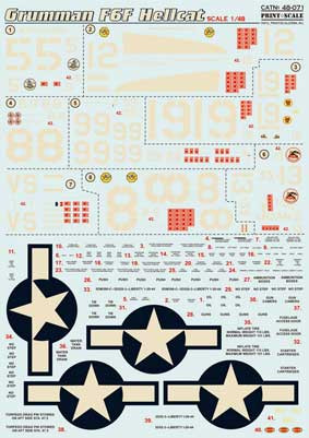 Print Scale 48-071 F6F Hellcat 1/48