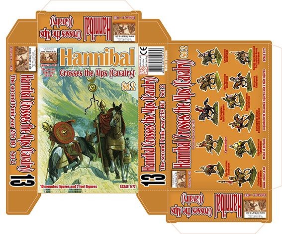 Linear-A LA013 Hannibal Crosses The Alps Set 2 1/72