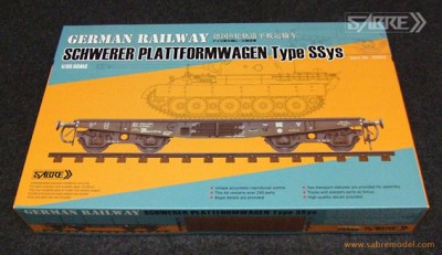 Sabre model 35A02 Тяжелая жд платформа Type SSys 1:35