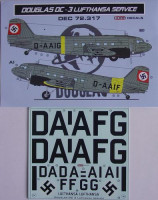 Kora Model DEC72317 Douglas DC-3 Lufthansa (ESCI/REV) декали декали 1/72
