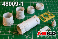 Amigo Models АМG 48009-1 МиГ-23М, МиГ-23МР, Миг-23МФ сопло двигателя Р-29-300 1/48