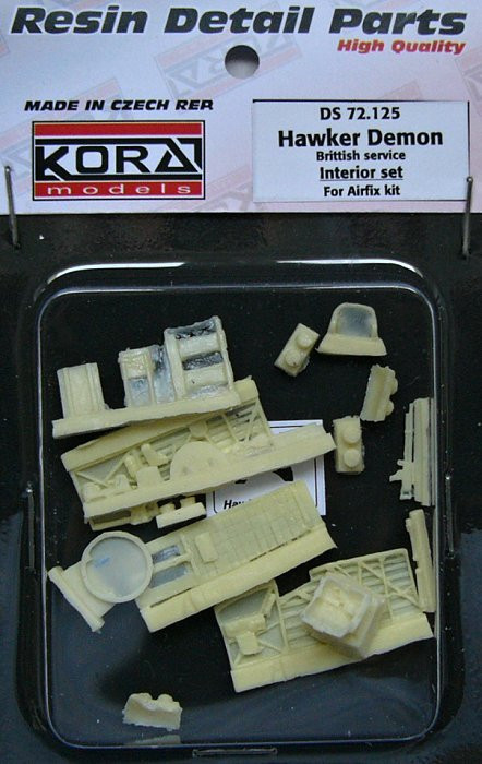 Kora Model DS72125 Hawker Demon British - Interior set (AIRFIX) 1/72