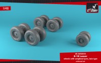 Armory ARAW48333 Rockwell B-1B Lancer wheels with weighted tires/tyres late version 1/48
