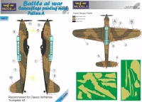 Lf Model M48131 Mask Battle At War Camo painting Pattern A 1/48