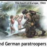 Master Box 35157 US and German paratroopers, the South of Europe, 1944 1/35