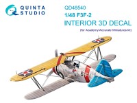 Quinta Studio QD48540 F3F-2 (Academy/Accurate Miniatures) 3D Декаль интерьера кабины 1/48
