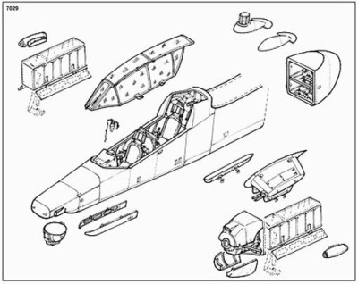 CMK 7029 OV-10D - conversion set for ACA 1/72