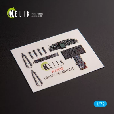 Reskit K72132 UH-2C SEASPRITE - interior 3D (CL.PROP) 1/72