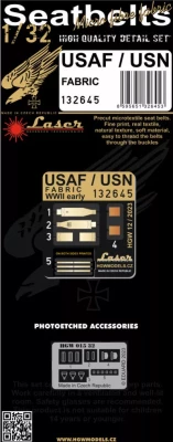HGW 132645 Seatbelts USAF/USN - Fabric (laser) 1/32