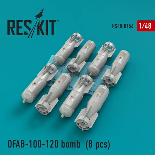 Reskit RS48-0156 OFAB-100-120 bomb (8 pcs.) 1/48
