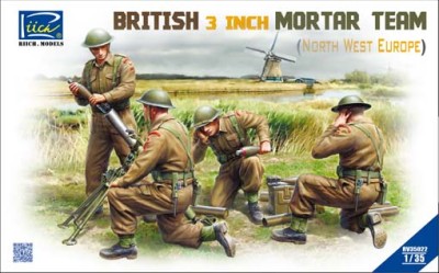 Riich Models RV35022 British 3 inch Mortar Team set (North West Europe) 1:35