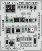 Eduard 73570 SET B-17G front interior (AIRF) 1/72