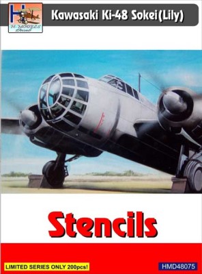 Hm Decals HMD-48075 1/48 Stencils Kawasaki Ki-48 Sokei (Lily)