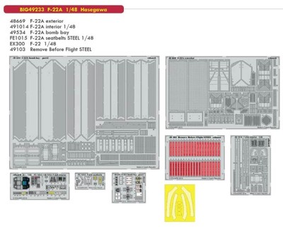 Eduard BIG49233 1/48 F-22A (HAS)