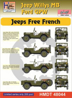 Hm Decals HMDT48044 1/48 Decals J.Willys MB/Ford GPW Free French