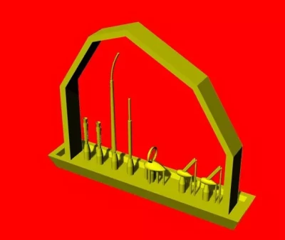 Lf Model 3D4811 Bf 109G/K - upgrade detail set (3D-Printed) 1/48