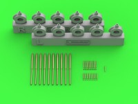 Master AM-350-119 HMS Naiad armament barrels, 26 pcs. (TRUMP) 1/350