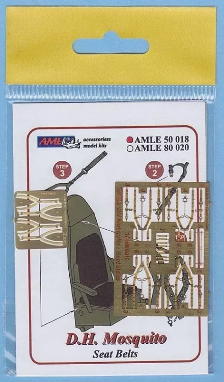 AML AMLE50018 Seatbelts Mosquito (PE set) 1/48