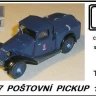 TP Model T4316 TATRA 57 Postal Pickup 1933 (resin kit) 1/43